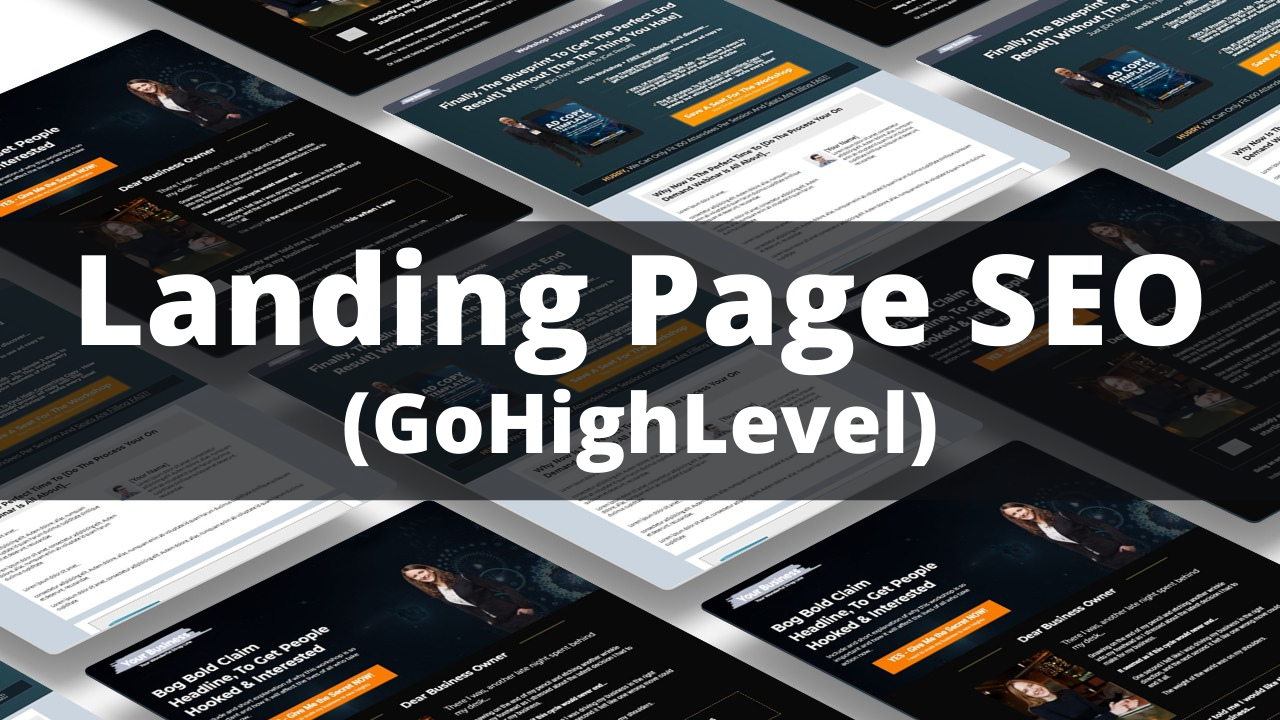 Read more about the article Landing Page SEO (GoHighLevel)
